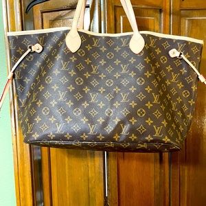 Inspired Women’s Neverfull Handbag with Pouch and Handbag Organizer